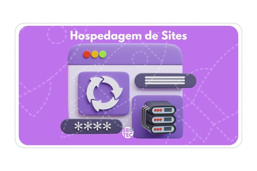 ícone que mostra imagem sobre hospedagem de site